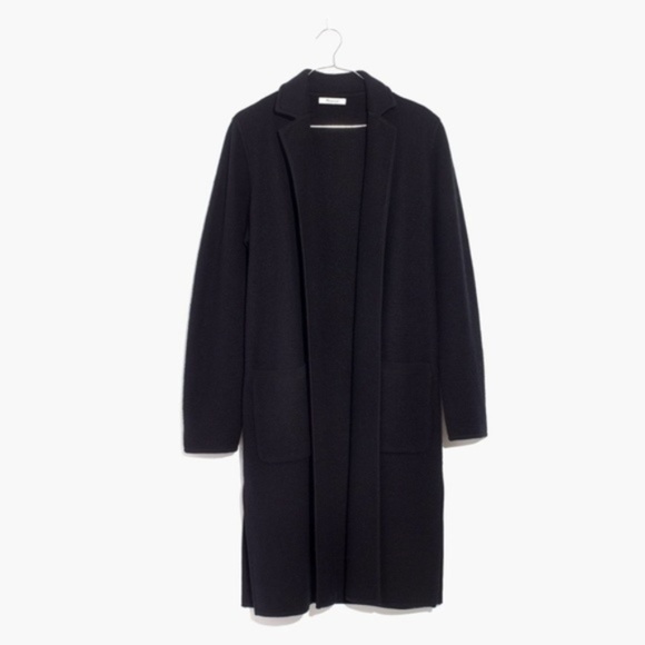 Manteau Madewell 'Crosstown Coat' Pour Femme, Taille S, Noir, Laine, Parfait Pour L'hiver